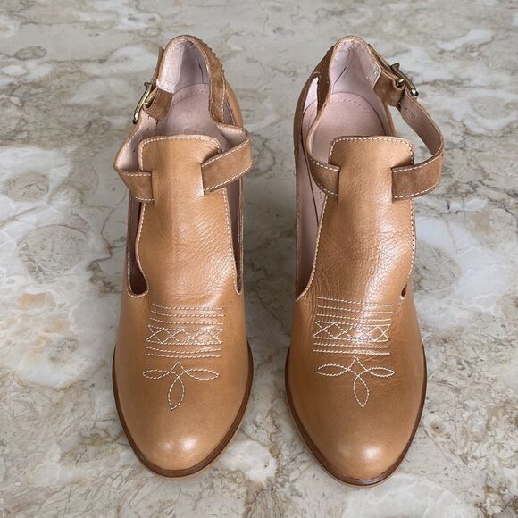 Hobbs London NW3 Leather Mary Jane Heels - Picture 3 of 12